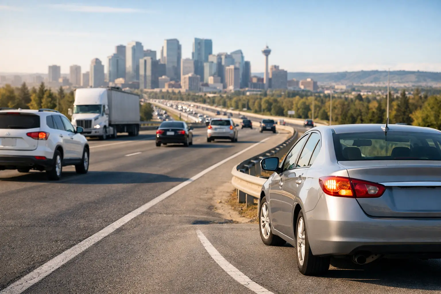 How to Merge on Deerfoot Trail Safely
