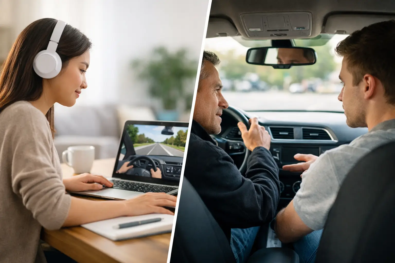 Online Driver Education vs In-Car Lessons