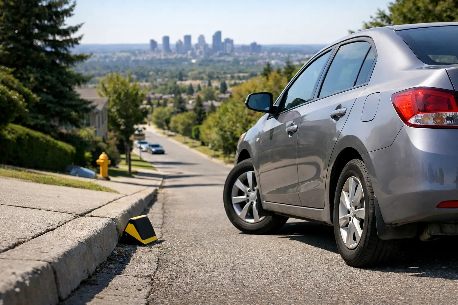 Alberta Road Test Hill Parking Rules