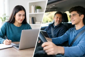 Self Paced Driver Education vs Live Instruction